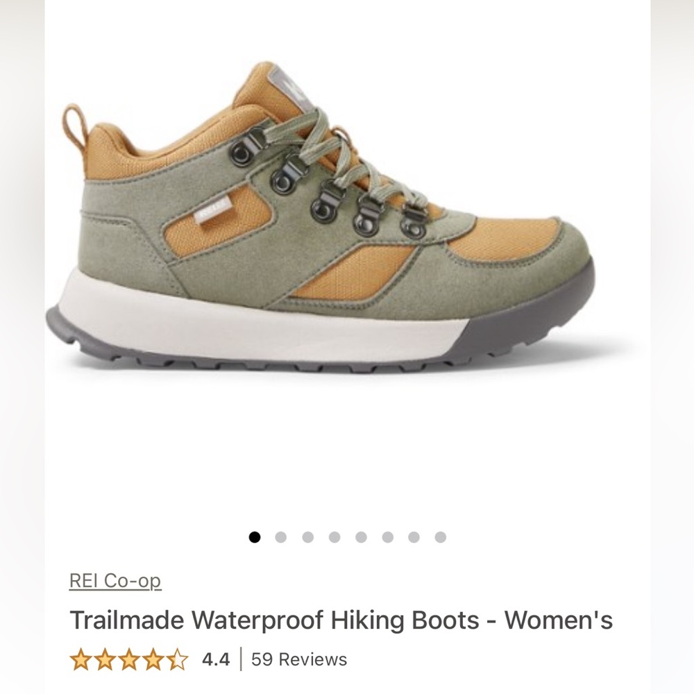 REI Co-op Women's Trailmade Hiking Boots - Olive and Tan